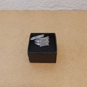 Stunning Silver Crystal Ring